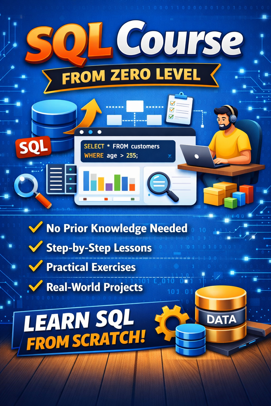 SQL Full Course From Zero Level
