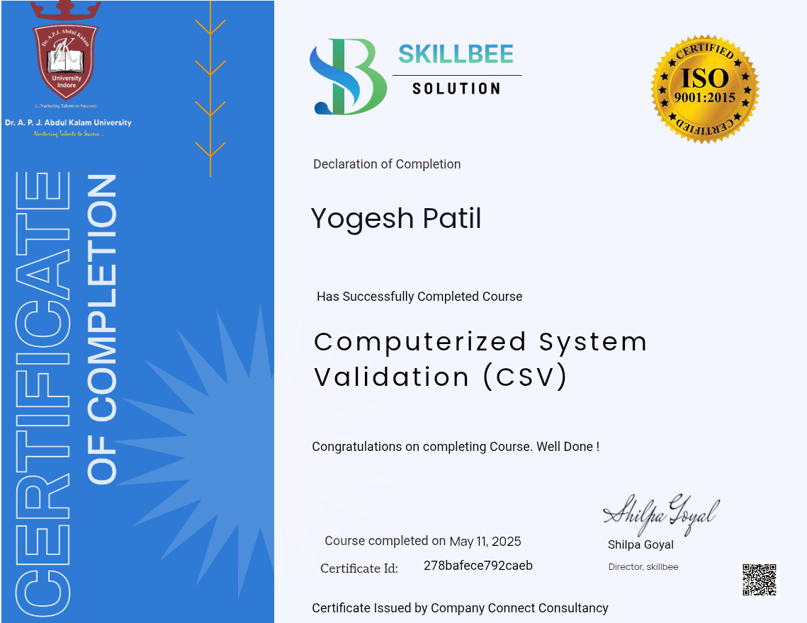 Computerized System Validation (CSV)
