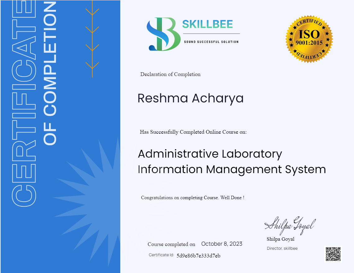 Administrative Laboratory Information Management System (LIMS)